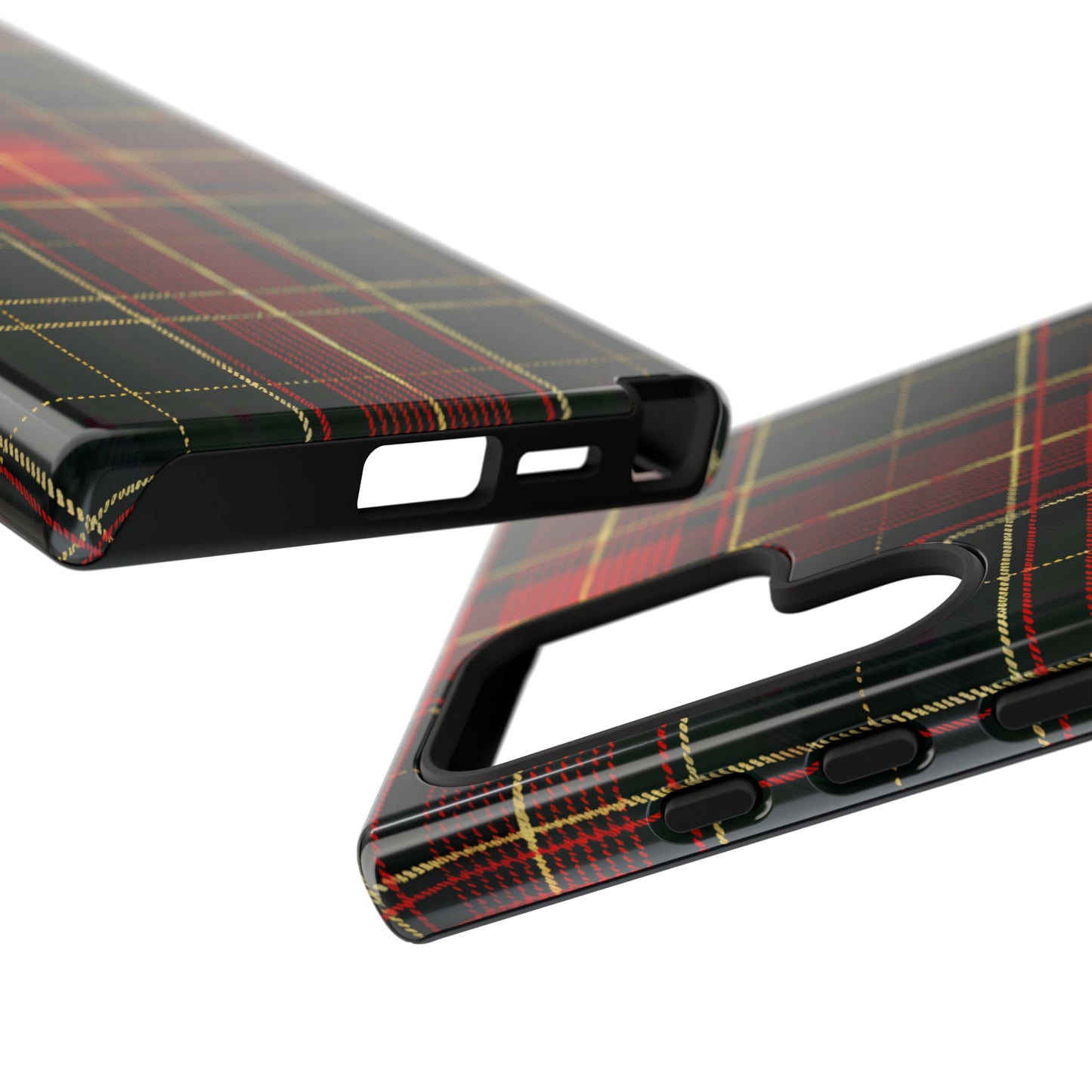 Classic Christmas Tartan – Tough Glossy Samsung Galaxy Case