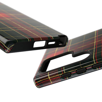Classic Christmas Tartan – Tough Glossy Samsung Galaxy Case