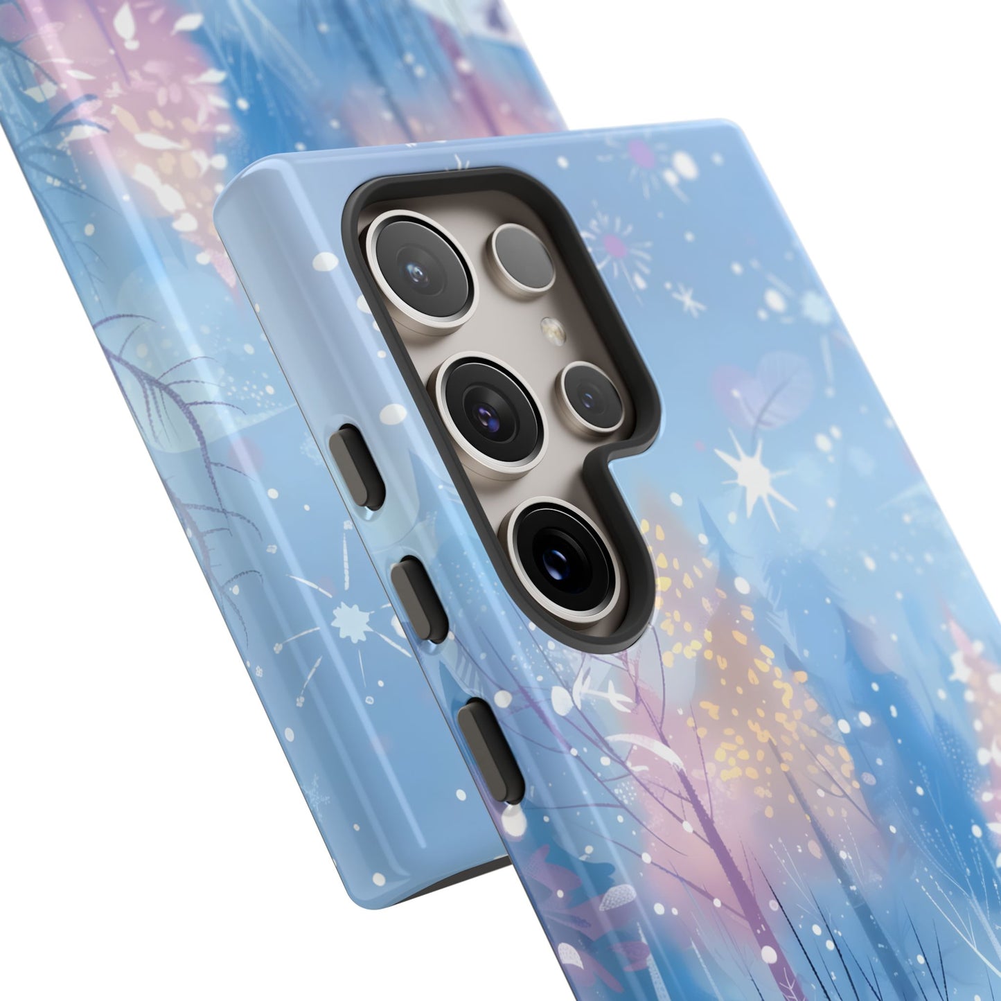 Frosted Winter Forest – Tough Glossy Samsung Galaxy Case