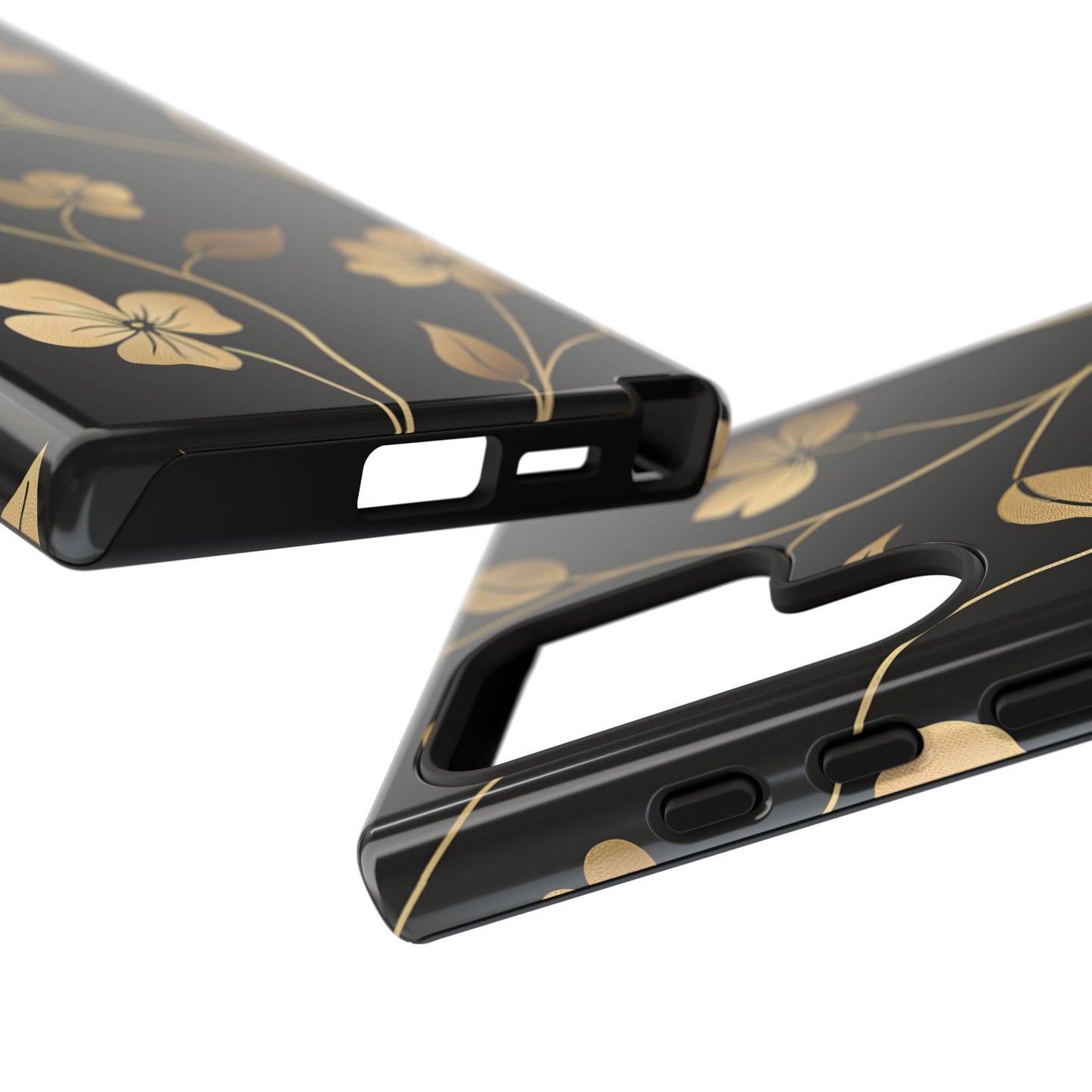 Golden Elegance – Tough Glossy Samsung Galaxy Case