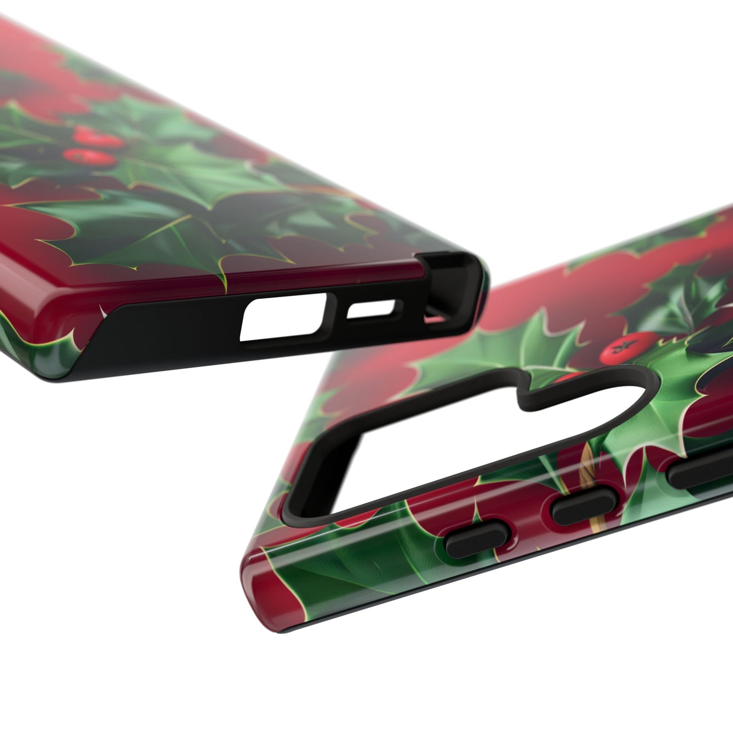 Holly Berry Bloom – Tough Glossy Samsung Galaxy Case
