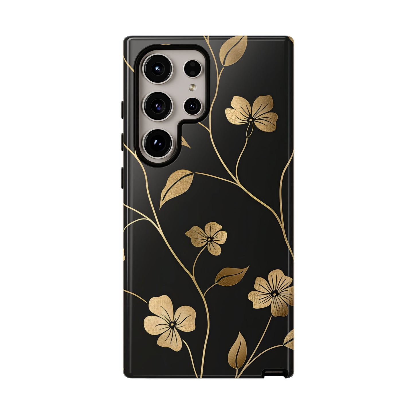 Golden Elegance – Tough Glossy Samsung Galaxy Case