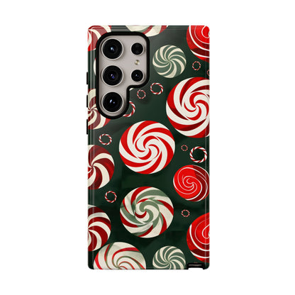 Peppermint Swirl Burst – Tough Glossy Samsung Galaxy Case