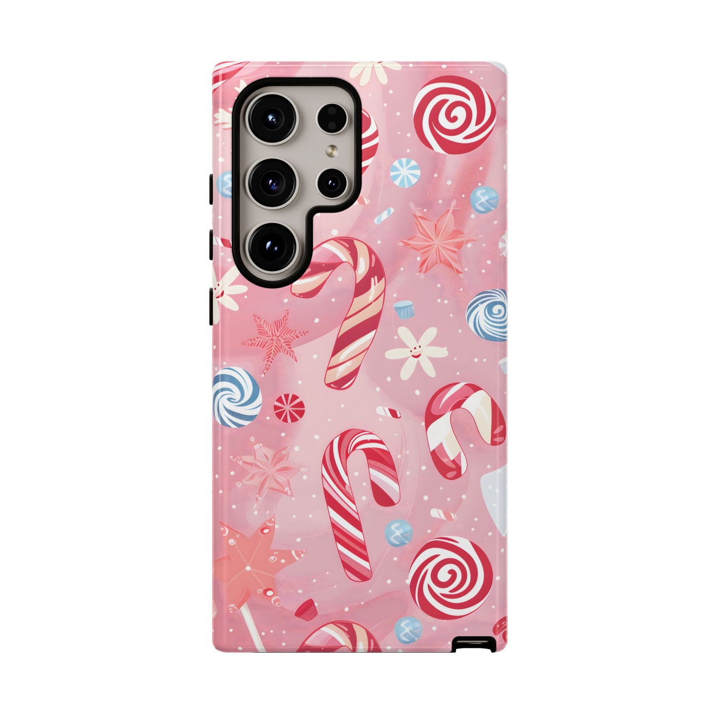 Candy Cane Swirl – Tough Glossy Samsung Galaxy Case