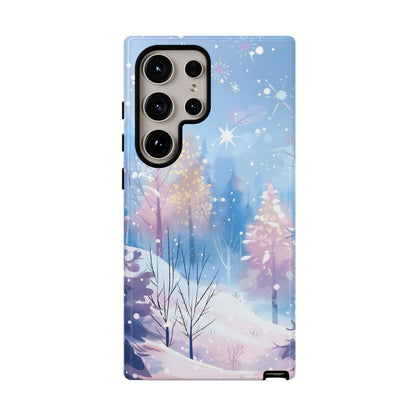 Frosted Winter Forest – Tough Glossy Samsung Galaxy Case