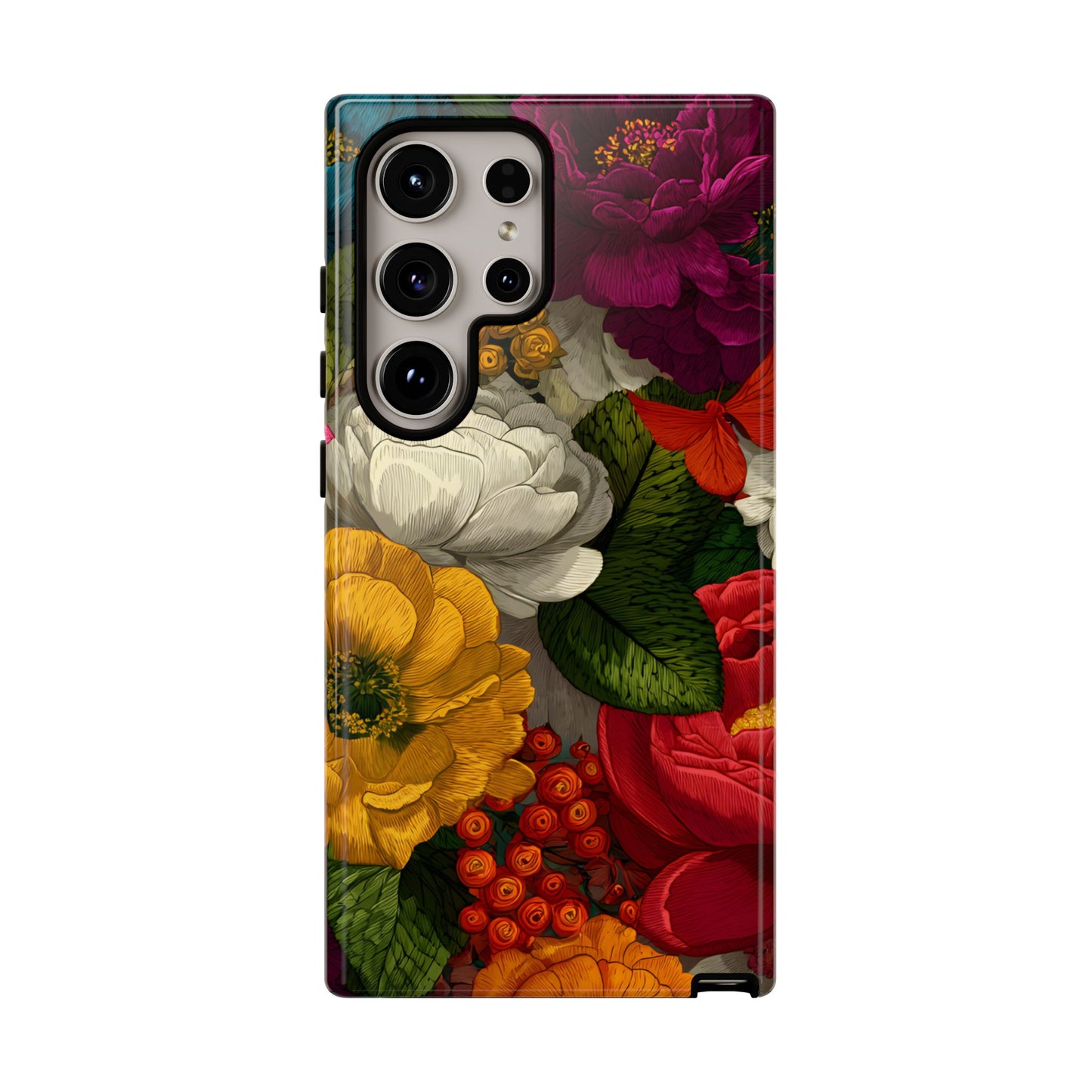 Midnight Bloom – Tough Glossy Samsung Galaxy Case