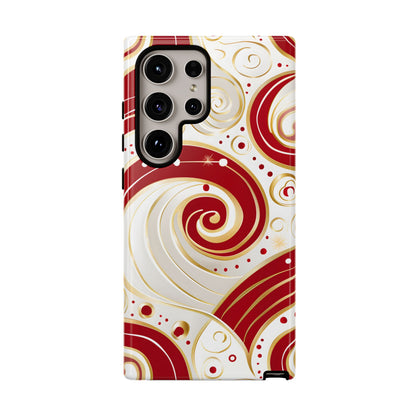 Golden Candy Swirl – Tough Glossy Samsung Galaxy Case