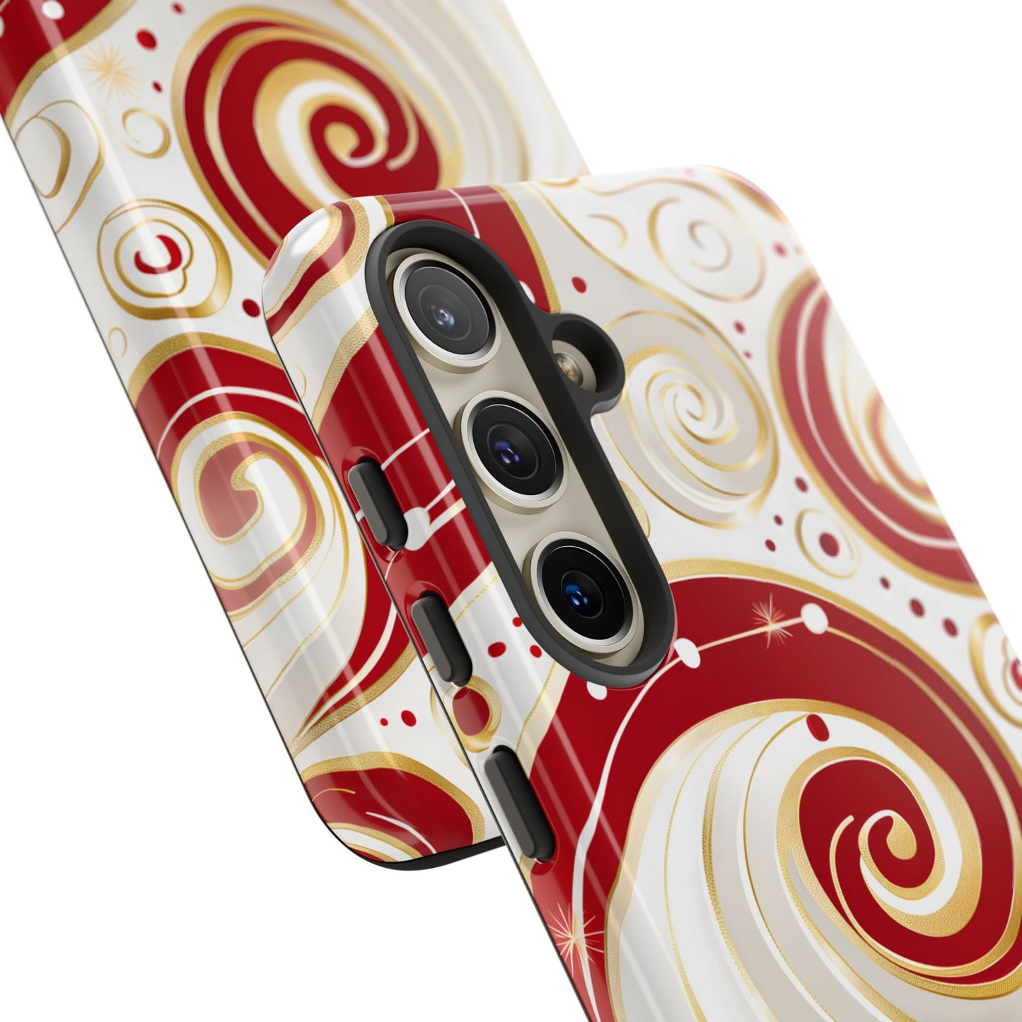 Golden Candy Swirl – Tough Glossy Samsung Galaxy Case