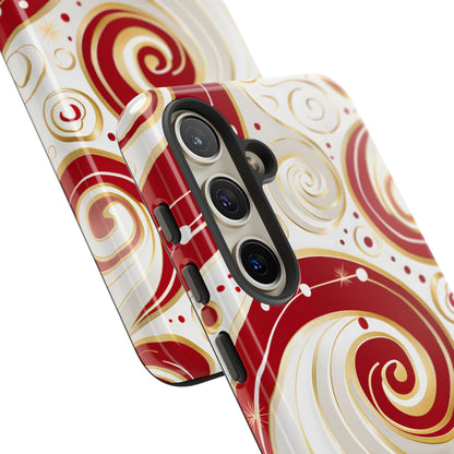 Golden Candy Swirl – Tough Glossy Samsung Galaxy Case