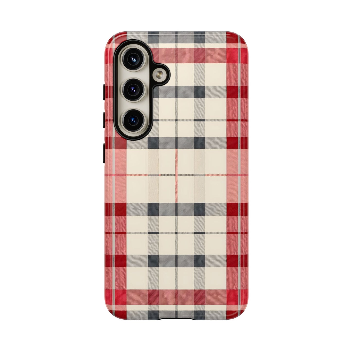 Winter Tartan Classic – Tough Glossy Samsung Galaxy Case