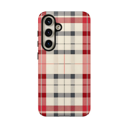 Winter Tartan Classic – Tough Glossy Samsung Galaxy Case
