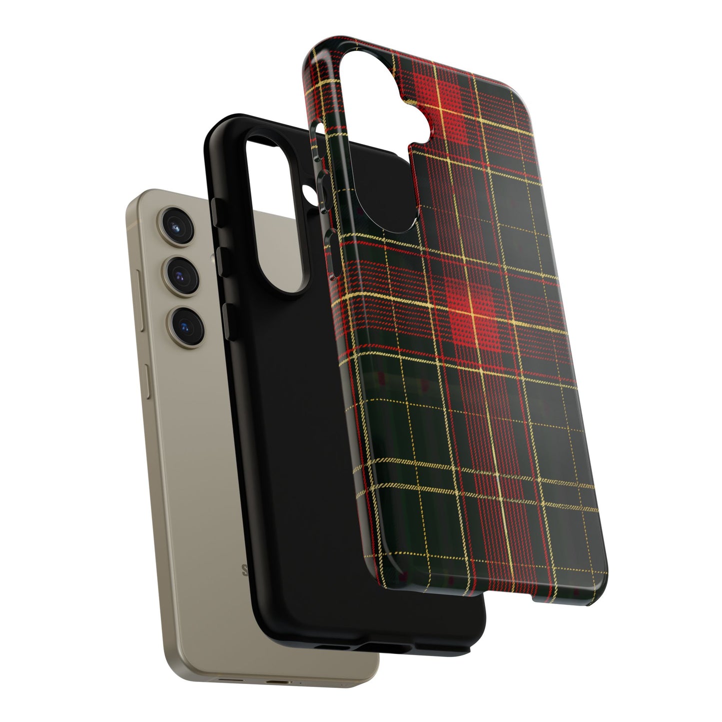 Classic Christmas Tartan – Tough Glossy Samsung Galaxy Case
