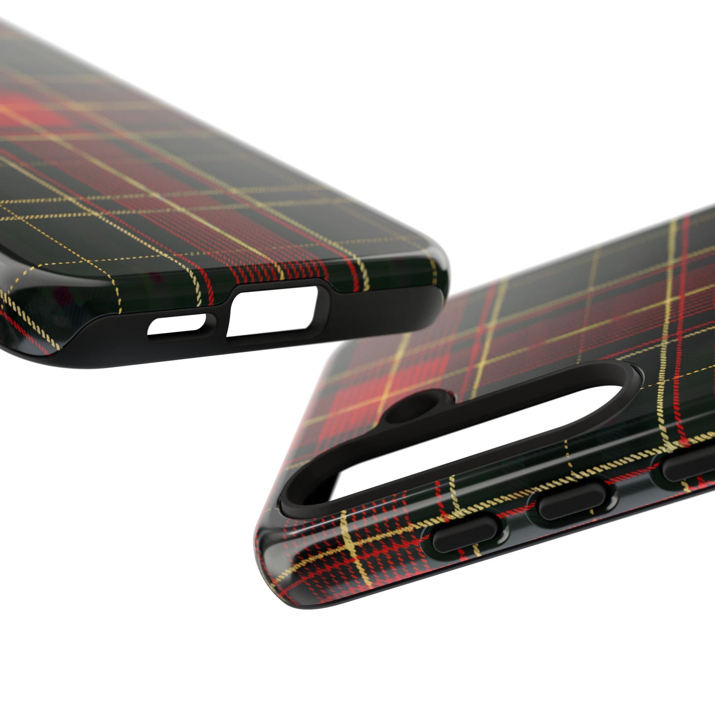 Classic Christmas Tartan – Tough Glossy Samsung Galaxy Case