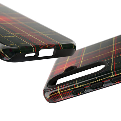 Classic Christmas Tartan – Tough Glossy Samsung Galaxy Case