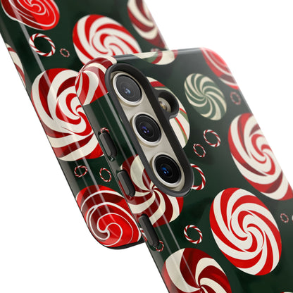Peppermint Swirl Burst – Tough Glossy Samsung Galaxy Case