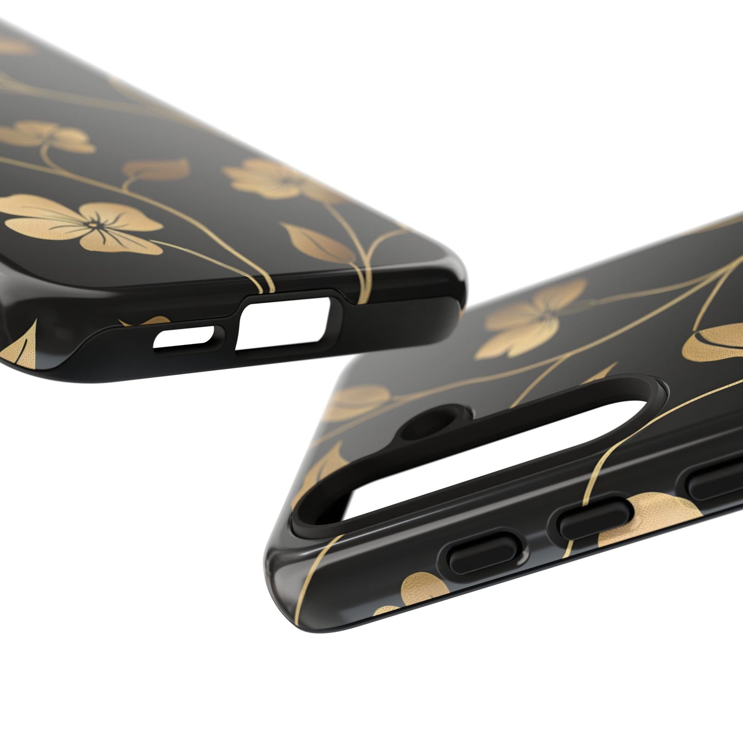 Golden Elegance – Tough Glossy Samsung Galaxy Case