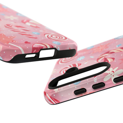 Candy Cane Swirl – Tough Glossy Samsung Galaxy Case