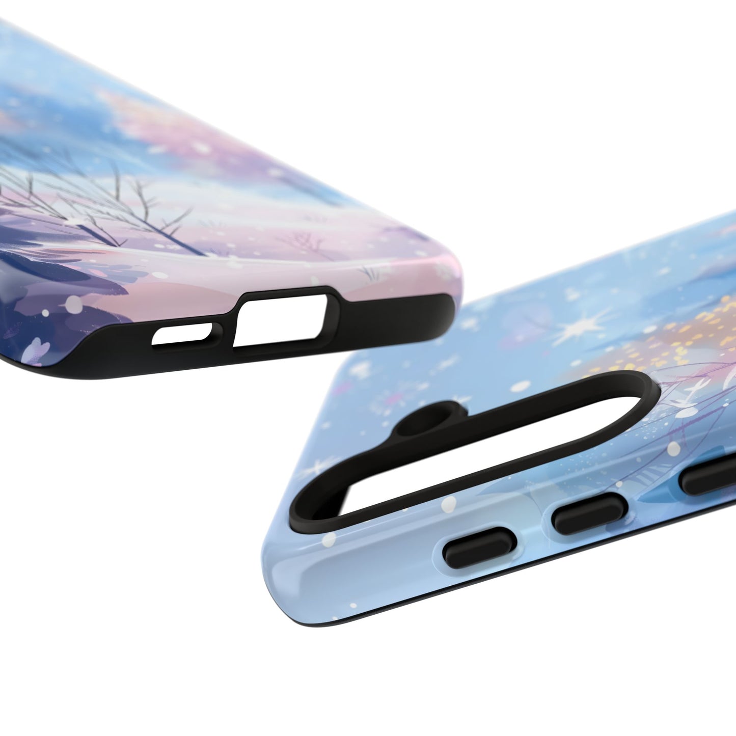 Frosted Winter Forest – Tough Glossy Samsung Galaxy Case