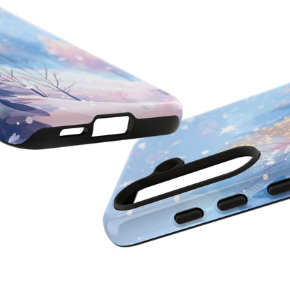 Frosted Winter Forest – Tough Glossy Samsung Galaxy Case