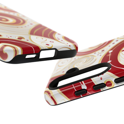 Golden Candy Swirl – Tough Glossy Samsung Galaxy Case