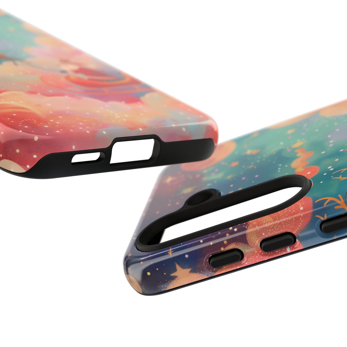 Starlit Santa Sky –  Tough Glossy Samsung Galaxy Case