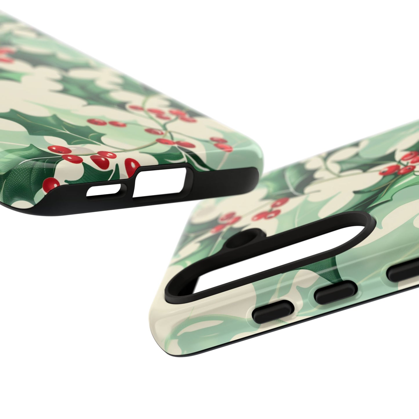 Winter Holly Charm – Tough Glossy Samsung Galaxy Case