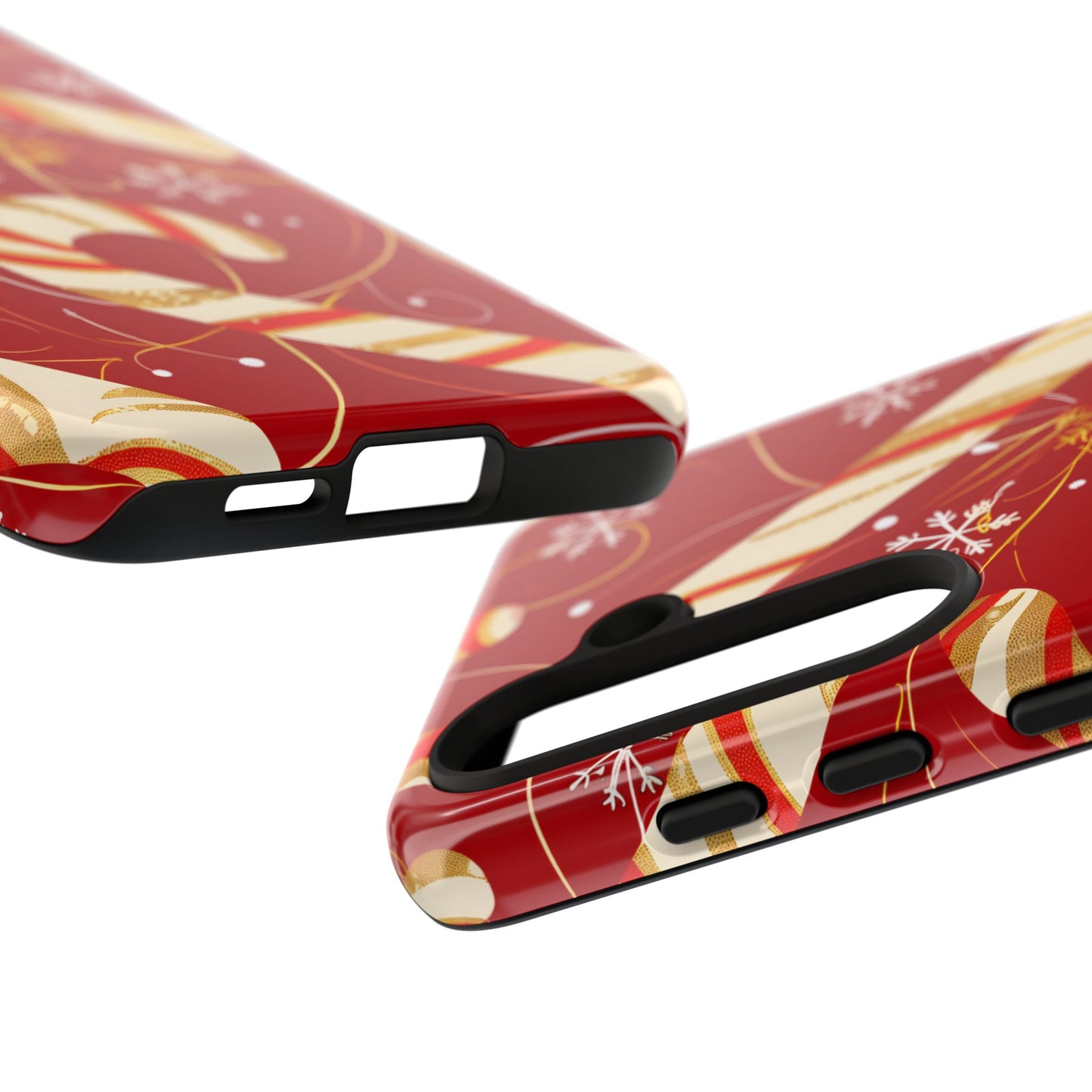 Golden Candy Cane Luxe – Tough Glossy Samsung Galaxy Case