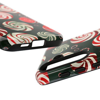 Peppermint Swirl Burst – Tough Glossy Samsung Galaxy Case