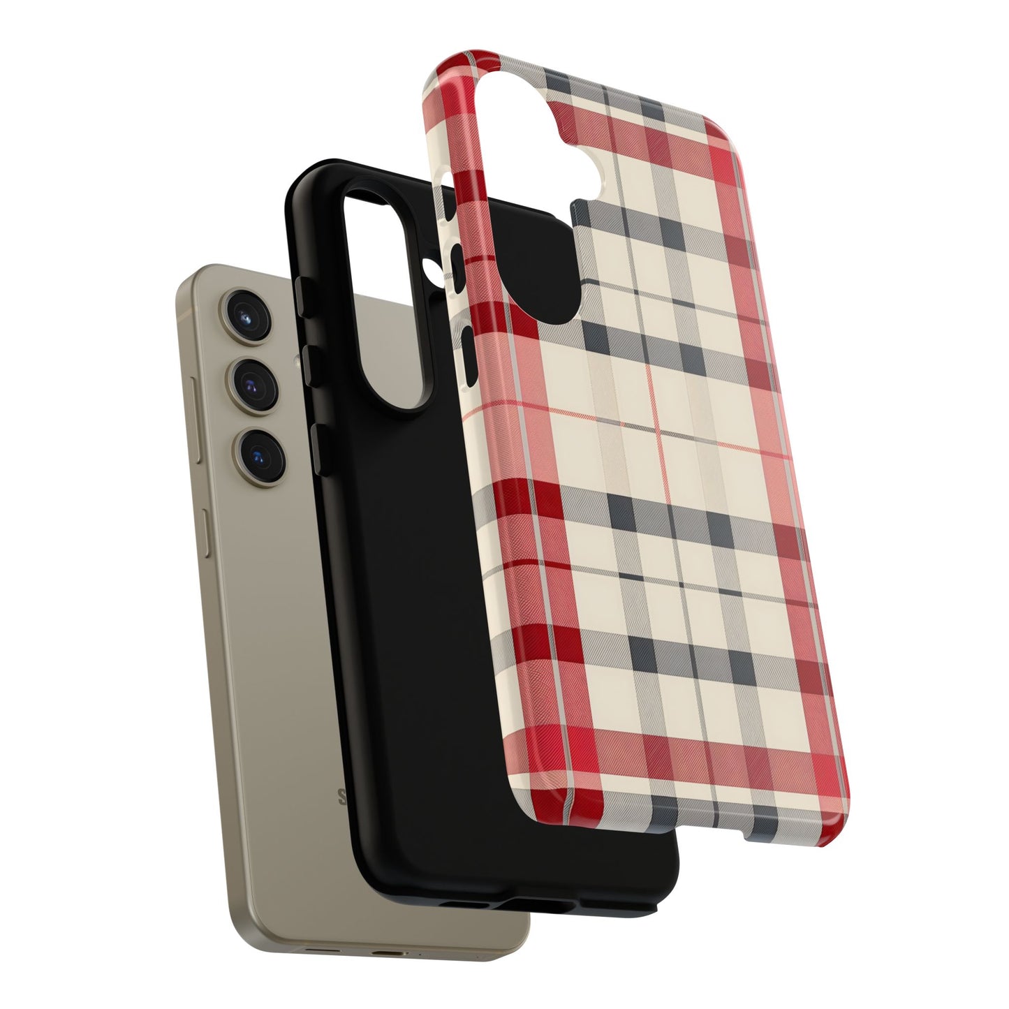 Winter Tartan Classic – Tough Glossy Samsung Galaxy Case