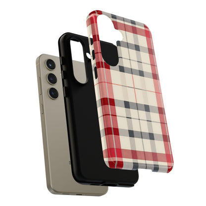 Winter Tartan Classic – Tough Glossy Samsung Galaxy Case