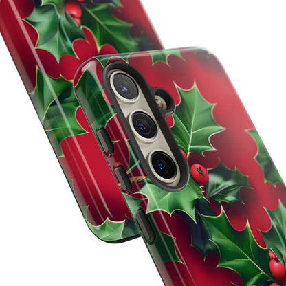 Holly Berry Bloom – Tough Glossy Samsung Galaxy Case