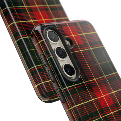 Classic Christmas Tartan – Tough Glossy Samsung Galaxy Case