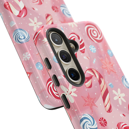 Candy Cane Swirl – Tough Glossy Samsung Galaxy Case