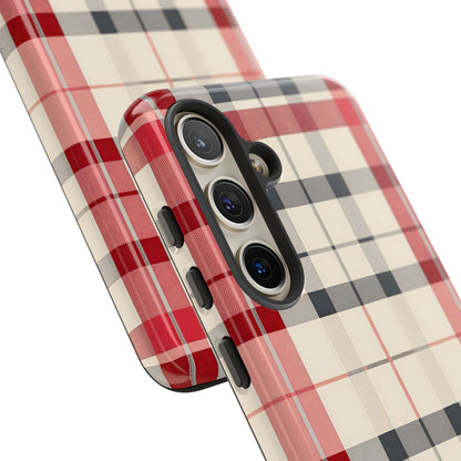 Winter Tartan Classic – Tough Glossy Samsung Galaxy Case