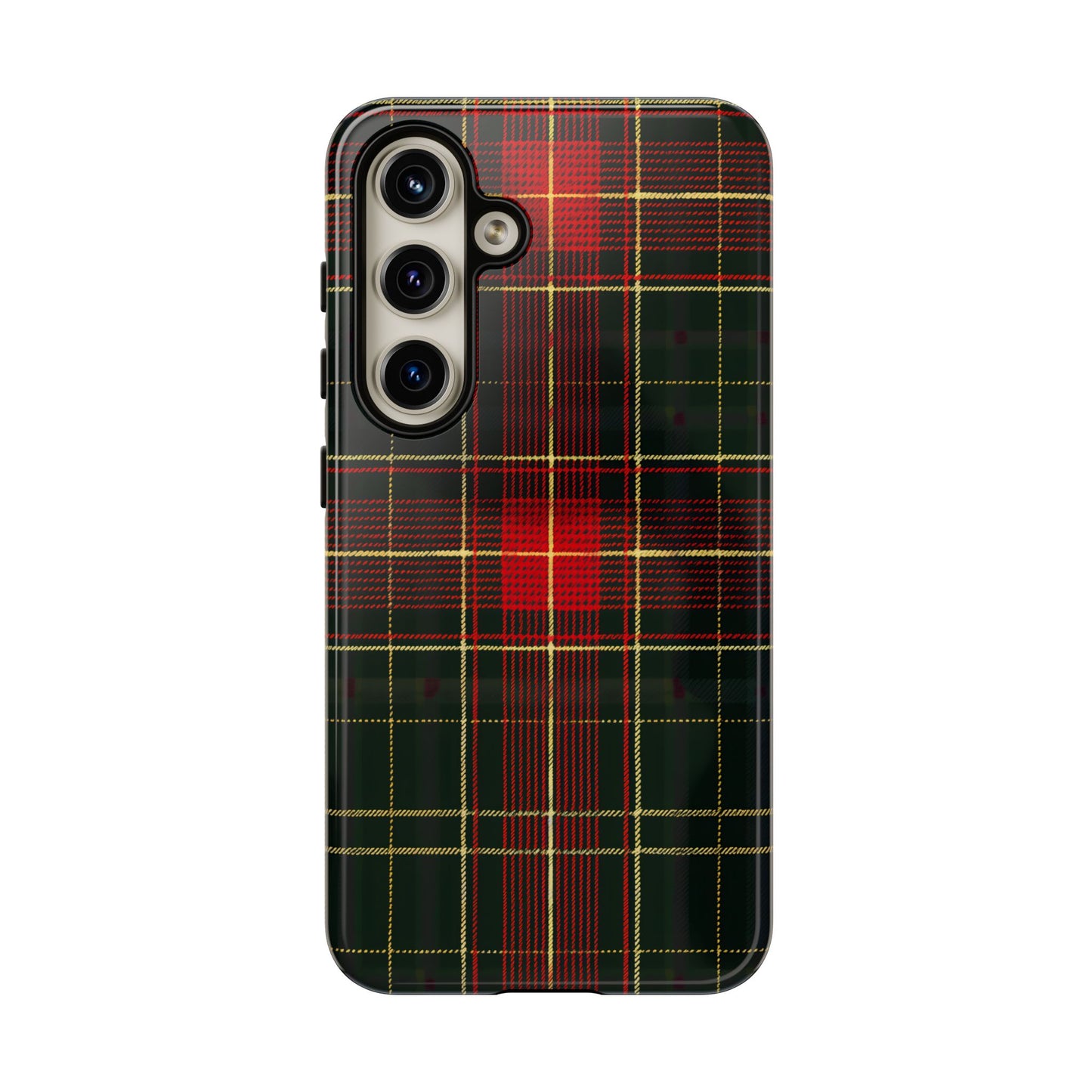 Classic Christmas Tartan – Tough Glossy Samsung Galaxy Case