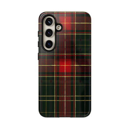 Classic Christmas Tartan – Tough Glossy Samsung Galaxy Case