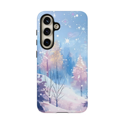 Frosted Winter Forest – Tough Glossy Samsung Galaxy Case