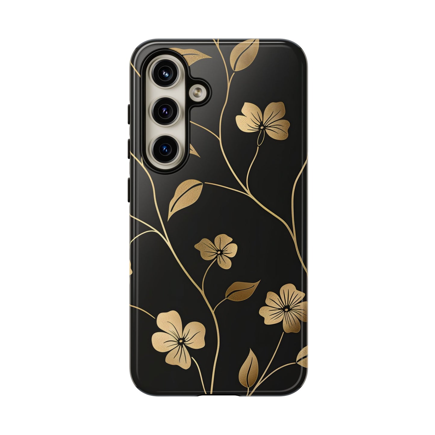 Golden Elegance – Tough Glossy Samsung Galaxy Case