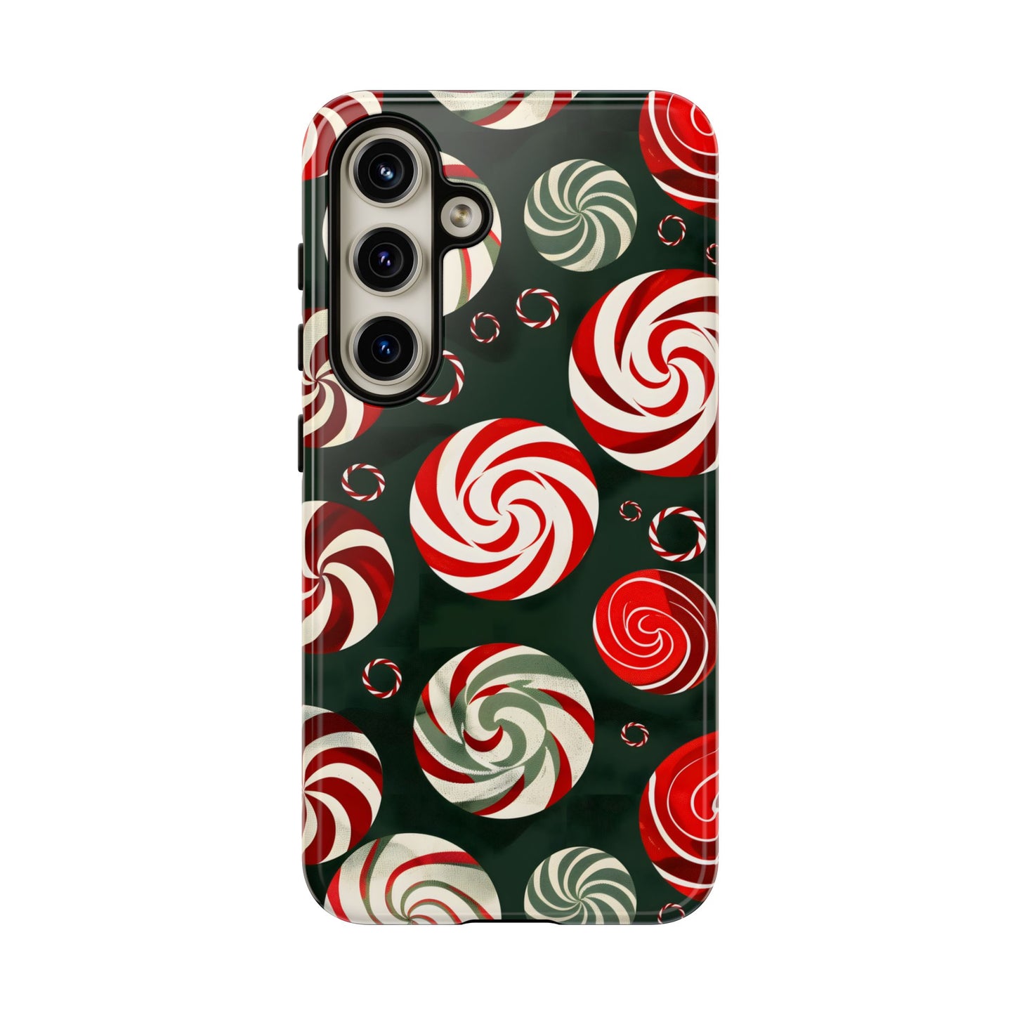 Peppermint Swirl Burst – Tough Glossy Samsung Galaxy Case