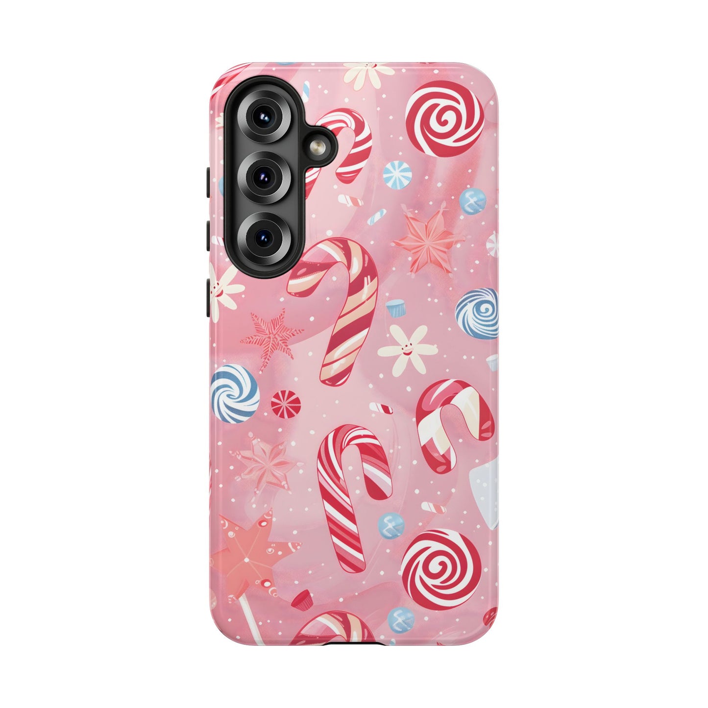 Candy Cane Swirl – Tough Glossy Samsung Galaxy Case