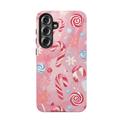 Candy Cane Swirl – Tough Glossy Samsung Galaxy Case