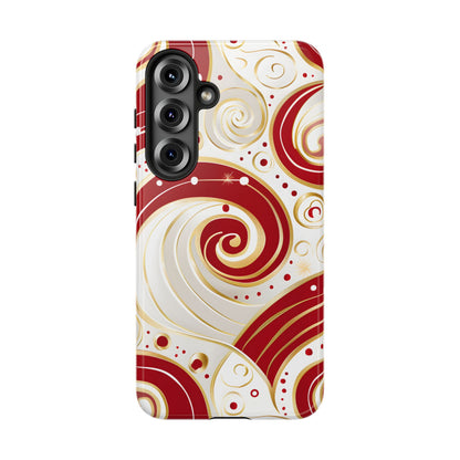 Golden Candy Swirl – Tough Glossy Samsung Galaxy Case