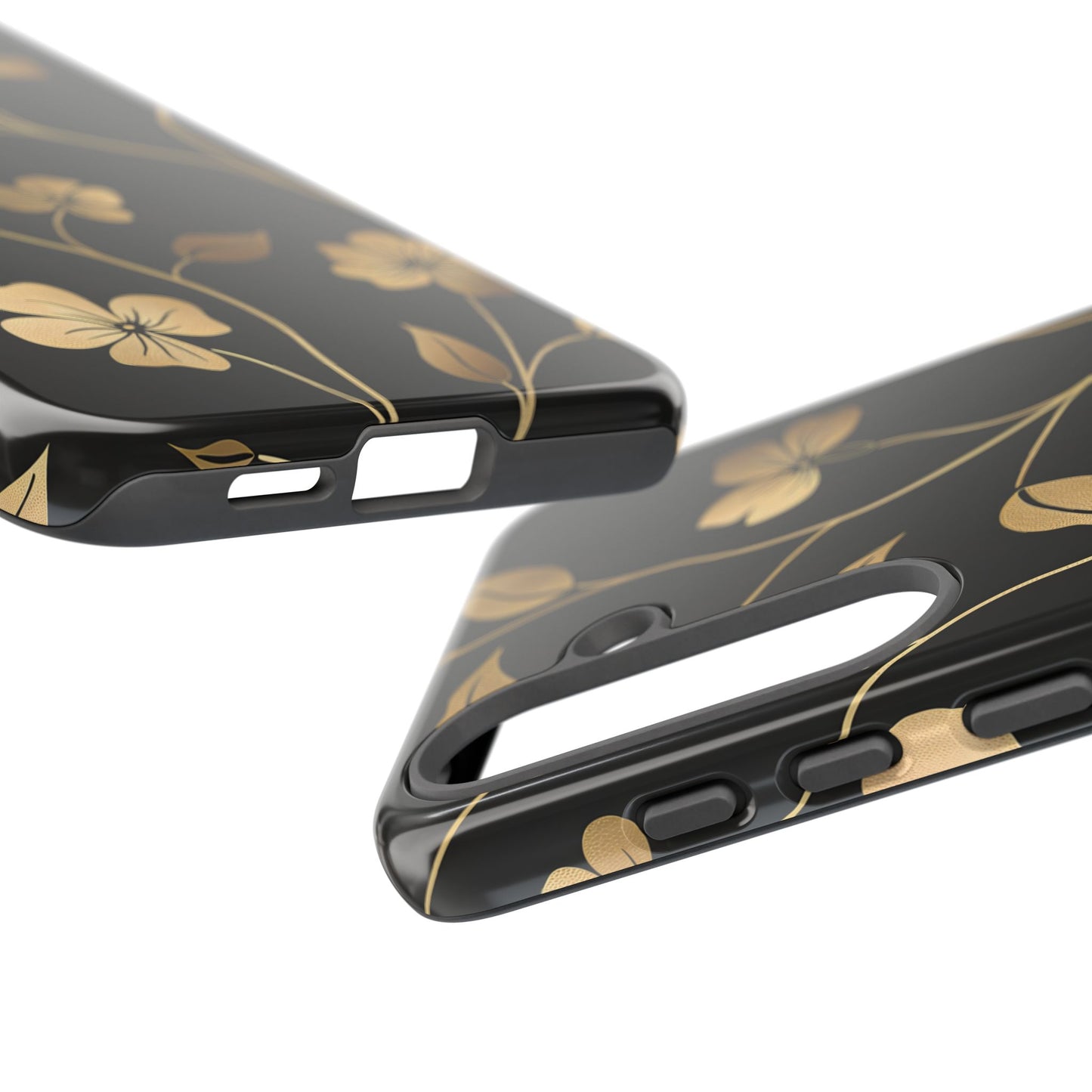 Golden Elegance – Tough Glossy Samsung Galaxy Case