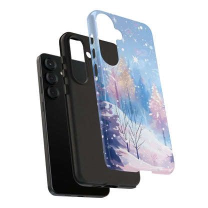 Frosted Winter Forest – Tough Glossy Samsung Galaxy Case