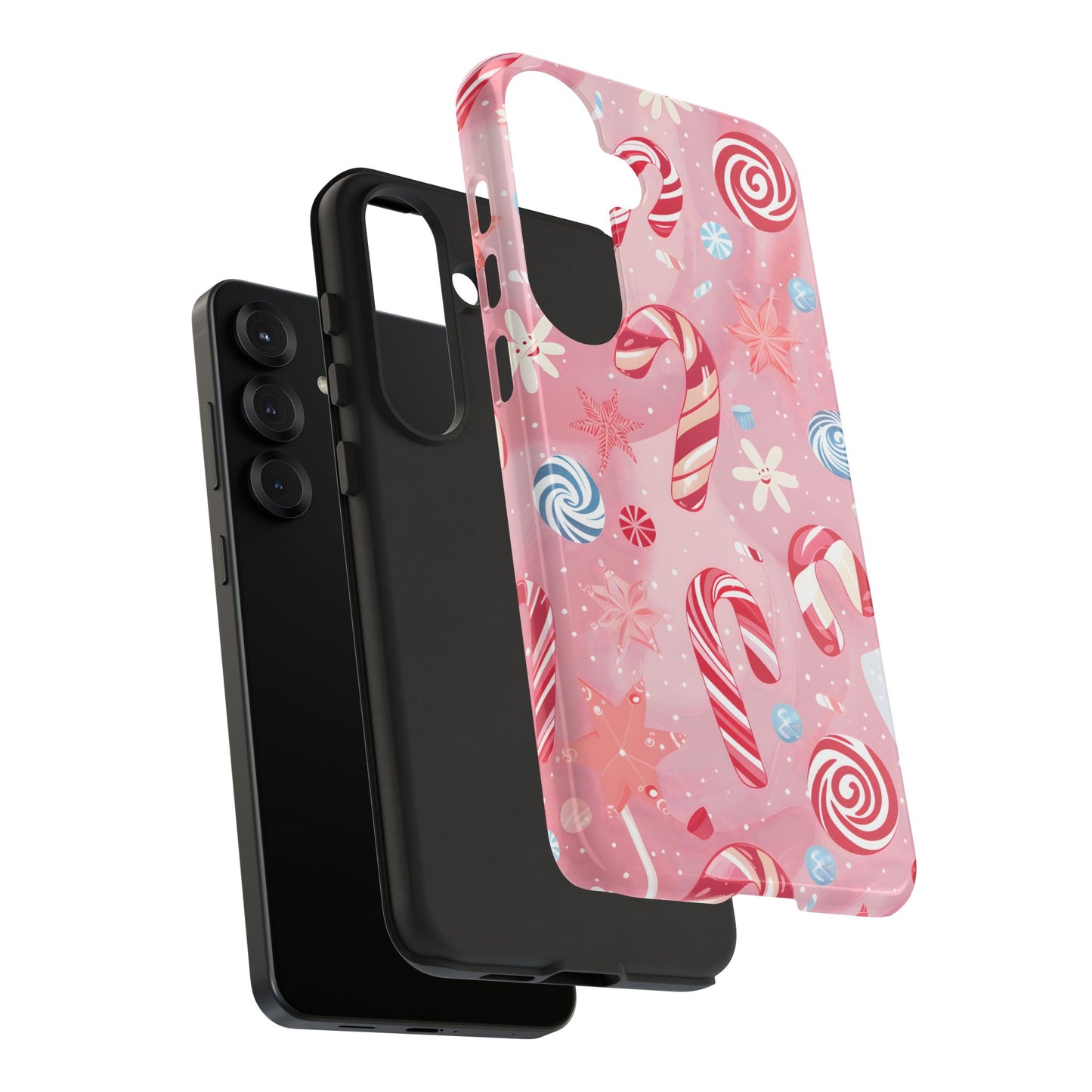 Candy Cane Swirl – Tough Glossy Samsung Galaxy Case