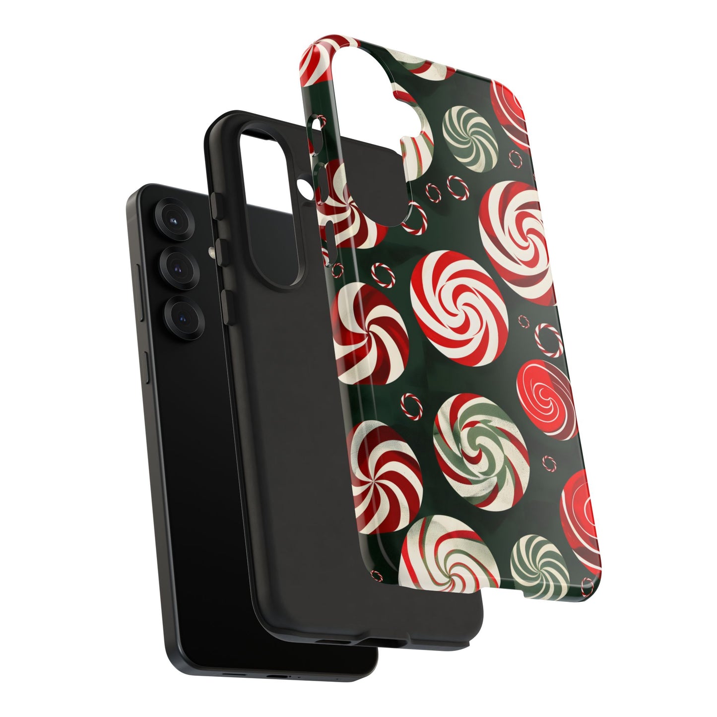 Peppermint Swirl Burst – Tough Glossy Samsung Galaxy Case
