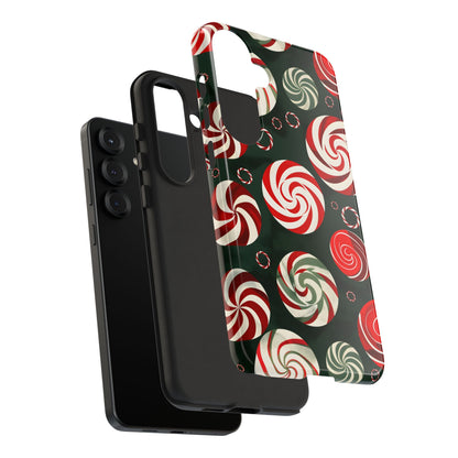Peppermint Swirl Burst – Tough Glossy Samsung Galaxy Case