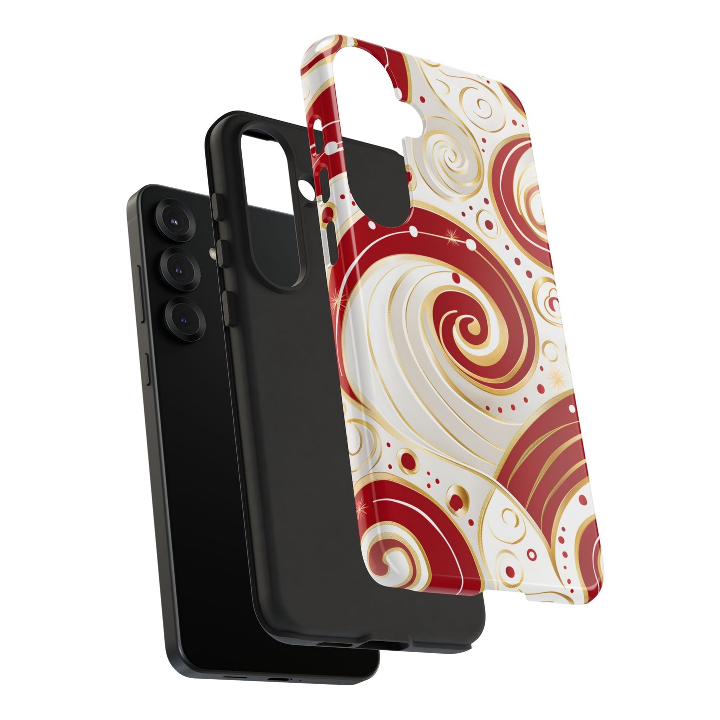 Golden Candy Swirl – Tough Glossy Samsung Galaxy Case