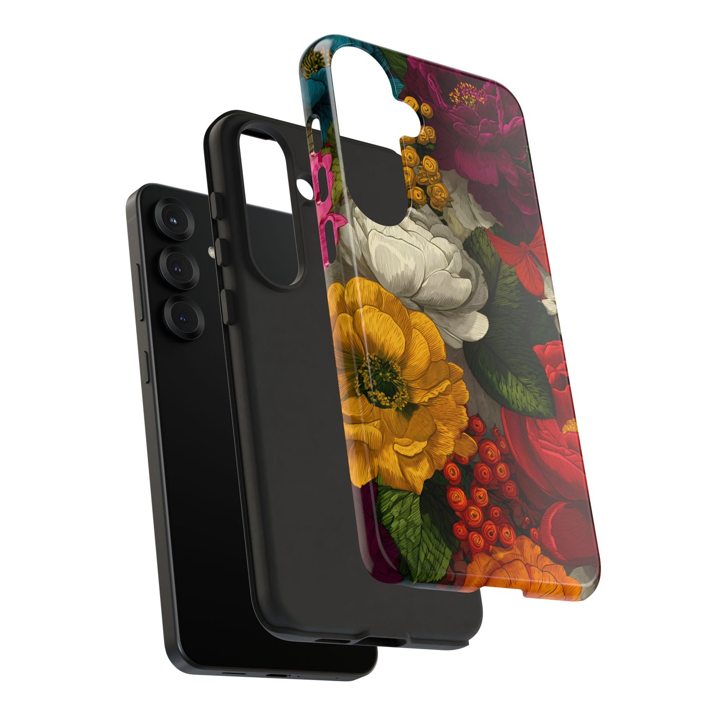 Midnight Bloom – Tough Glossy Samsung Galaxy Case
