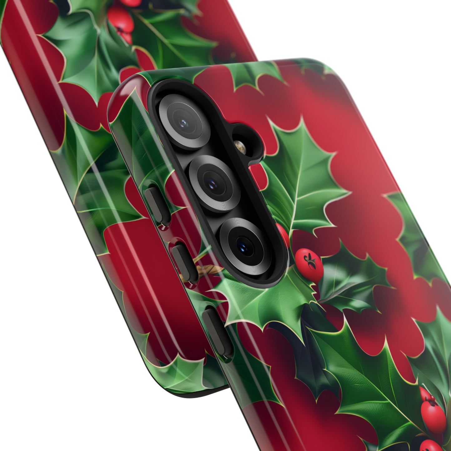 Holly Berry Bloom – Tough Glossy Samsung Galaxy Case